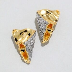 ALEXIS BITTAR Solanales Folded Crystal Earrings